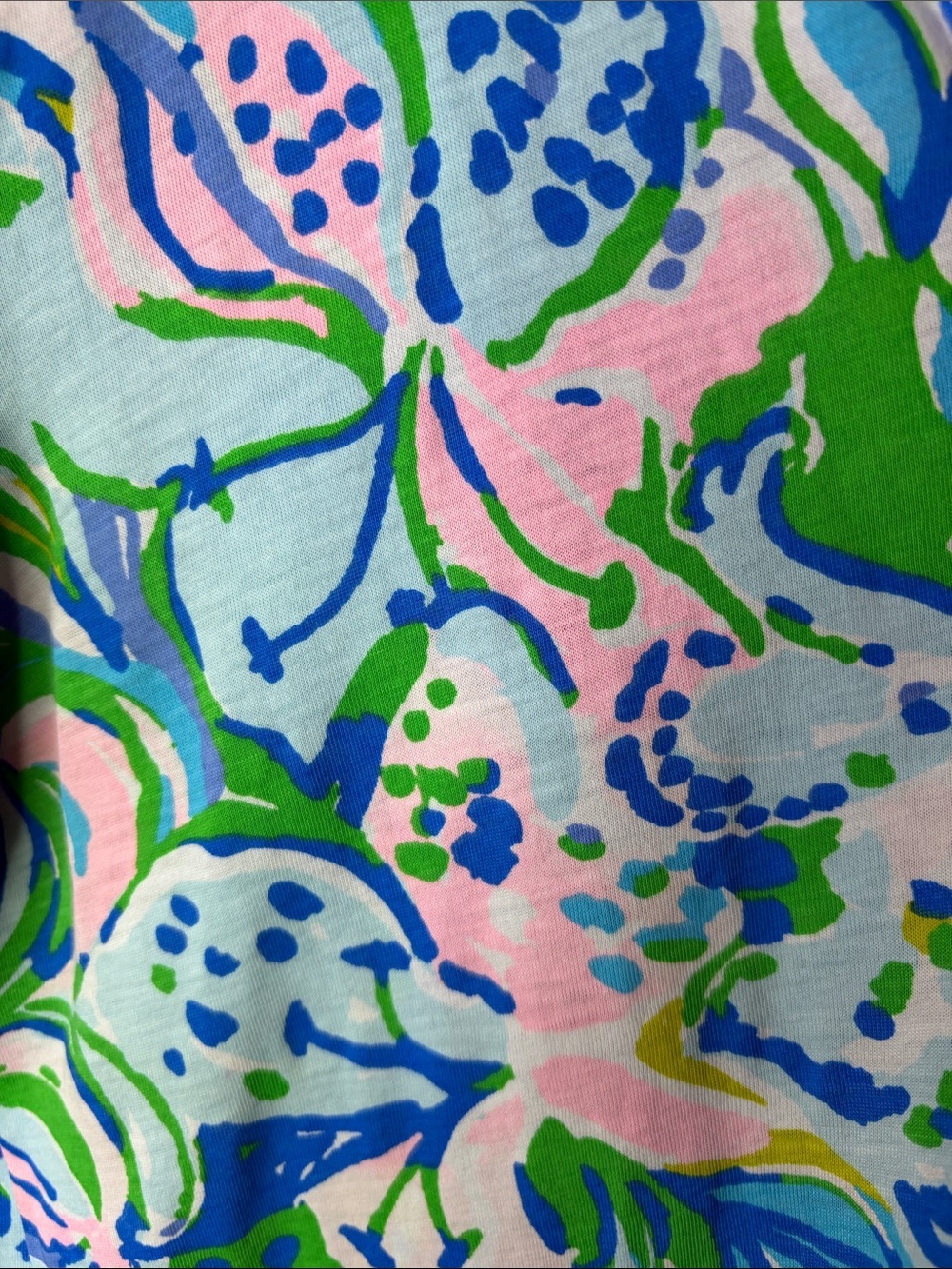 Lilly Pulitzer Floral Collared Button Front Top 3/4 Sleeve Multi Color Floral S - Picture 6 of 10